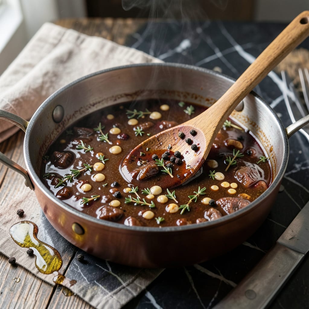 Au Jus Sauce Recipe: Rich French Dip Flavor for Roast Beef detailed visual guide