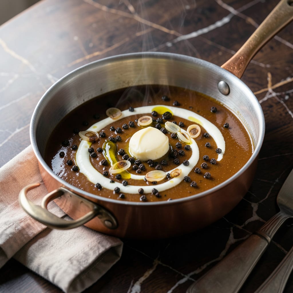 Comprehensive Au Poivre Sauce Recipe: Classic Peppercorn Cream With Bold Depth visual reference