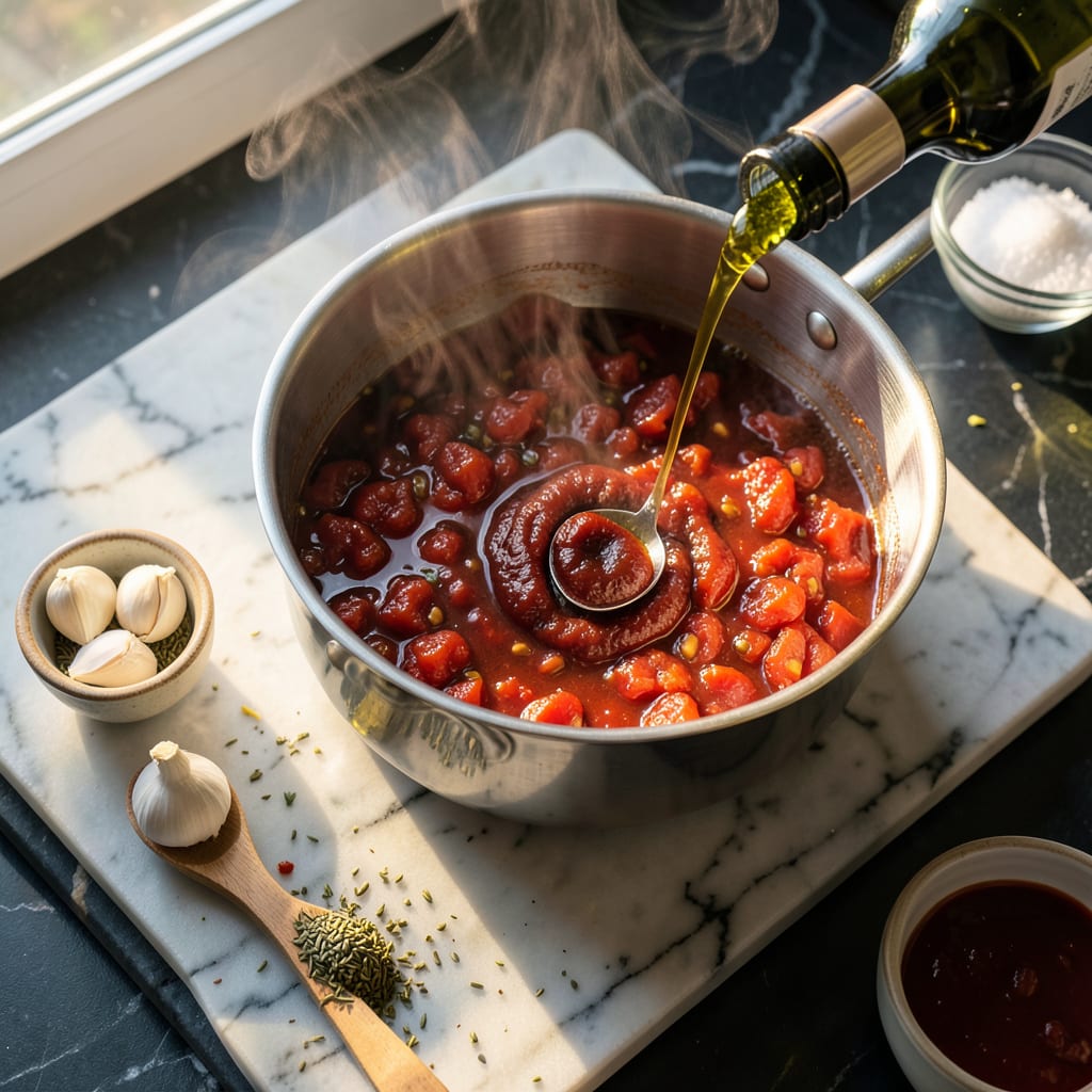 Aurelio's Pizza Sauce Recipe: Chicago Style Tangy Sweet Secret for Perfect Pies detailed visual guide
