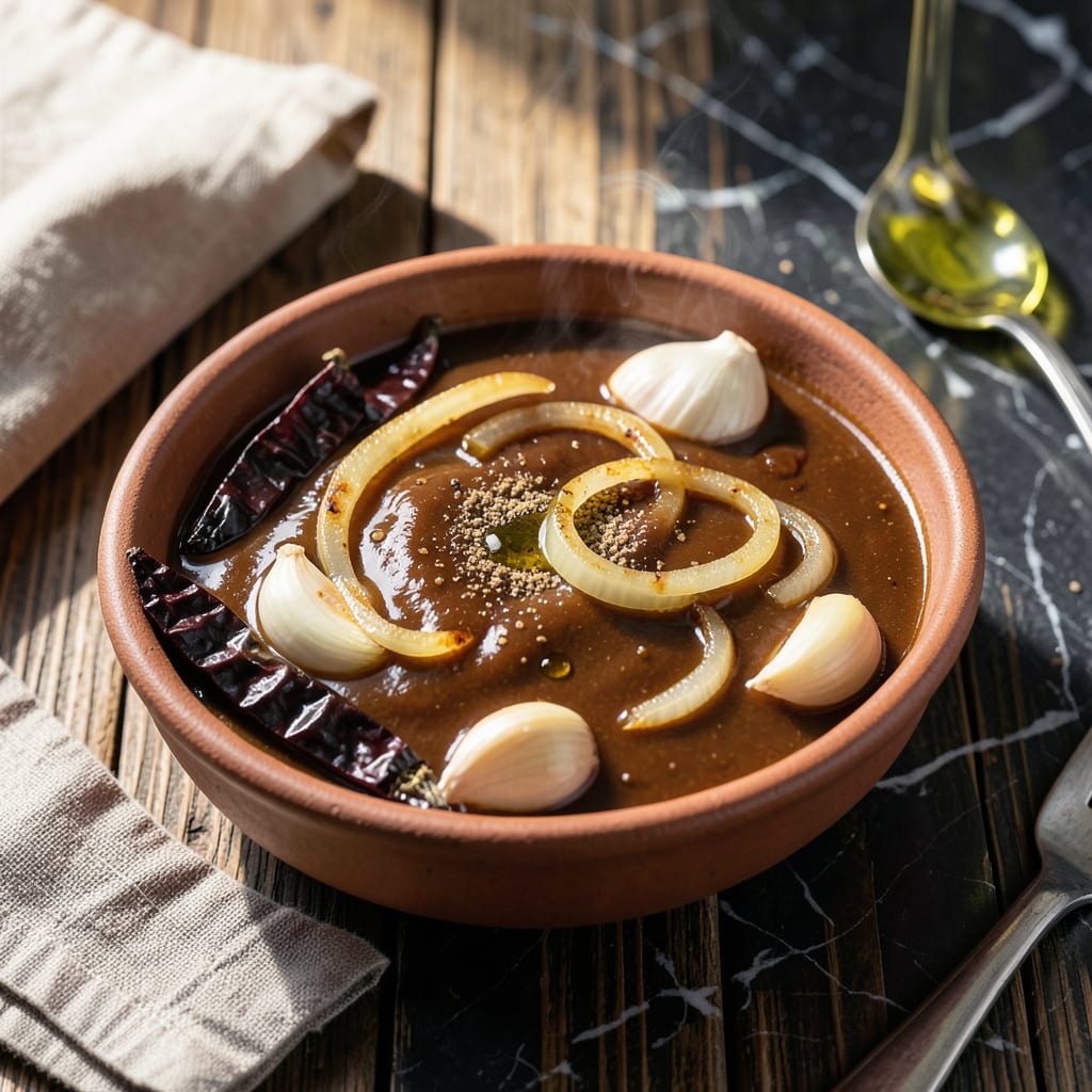 Authentic Adobo Sauce Recipe: Smoky Chipotle and Vinegar Depth illustration with key details