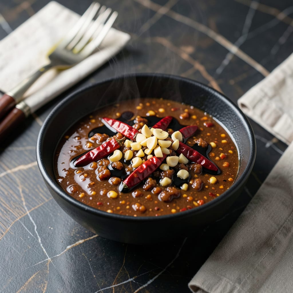 Visual representation of Authentic Hunan Sauce Recipe: Spicy Fermented Chili Paste Base
