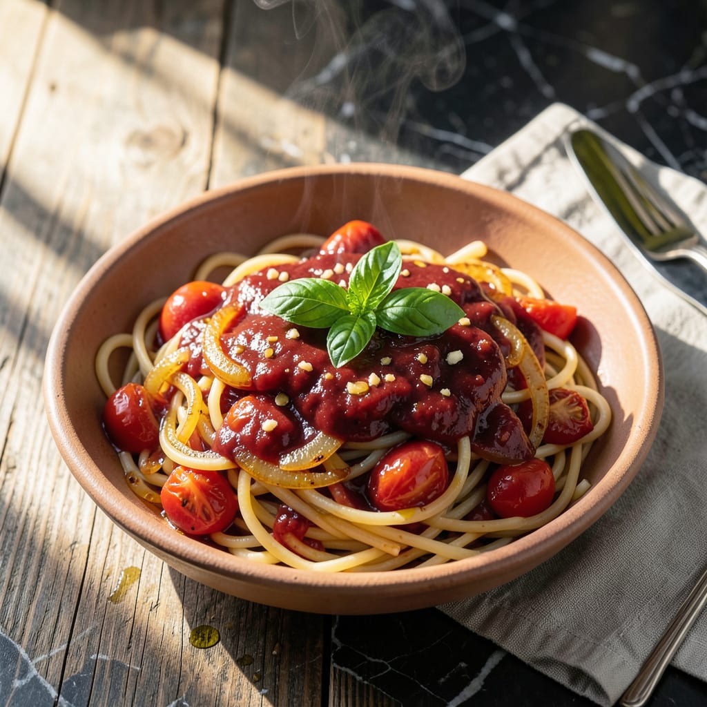 Visual representation of Authentic Napoletana Sauce Recipe: Slow Simmered San Marzano Tradition