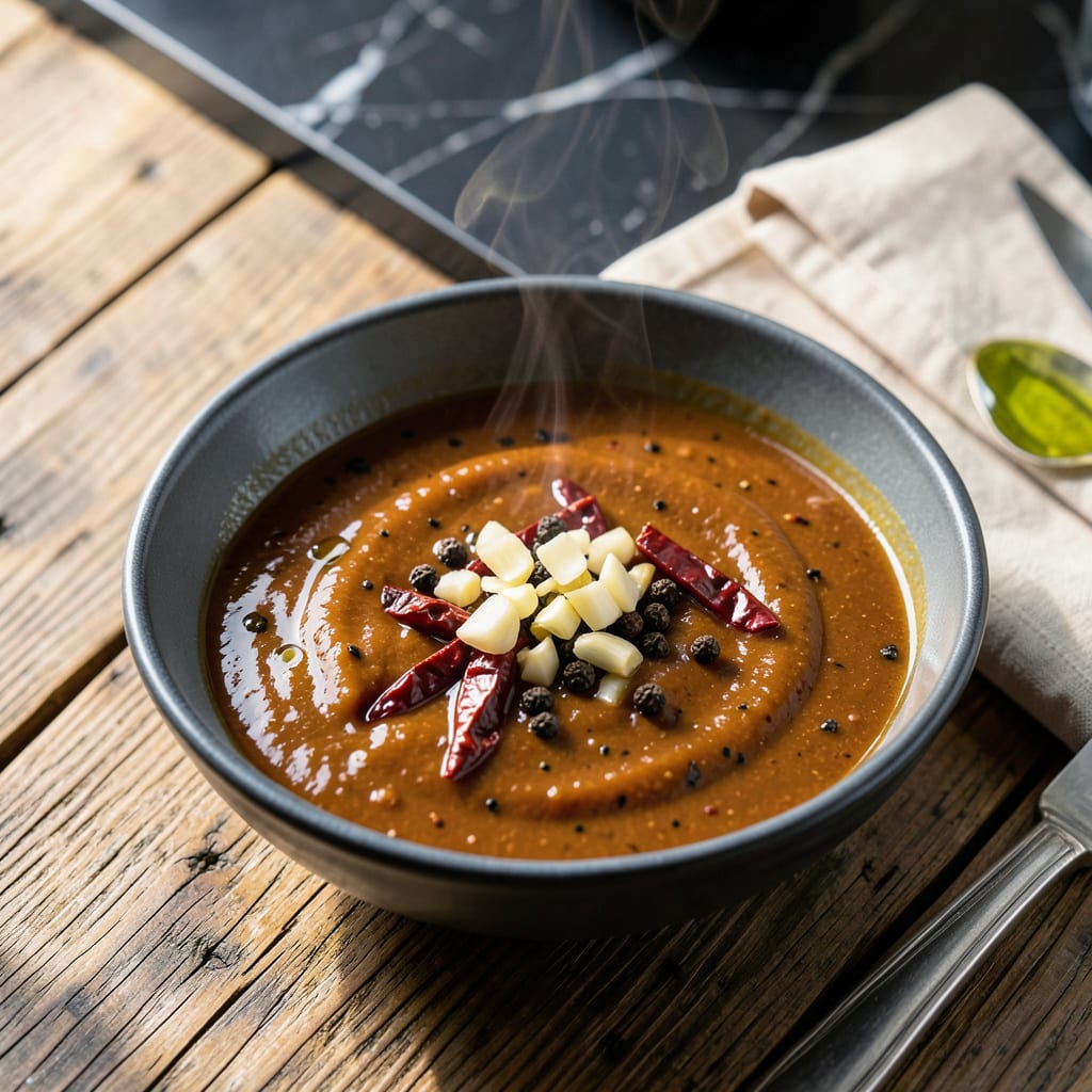 Authentic Schezwan Sauce Recipe: Bold Spicy Umami for Stir Fries example with annotations
