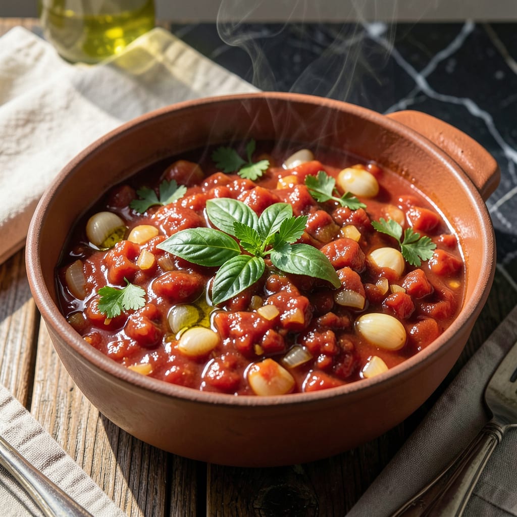 Avantis Spaghetti Sauce Recipe: Rich Herb Infused Tomato Base illustration with key details
