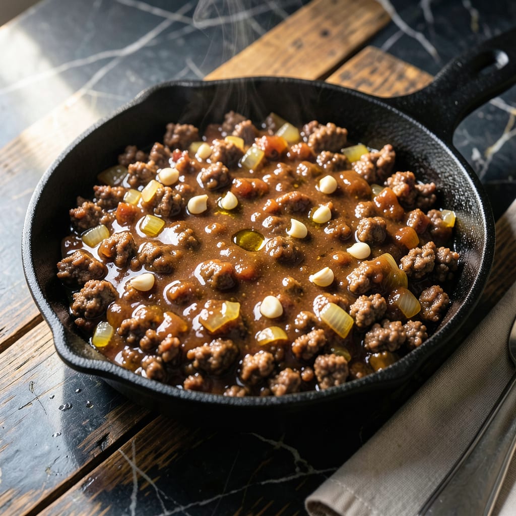 B&K Coney Sauce Recipe: Detroit Style Hot Dog Topping detailed visual guide