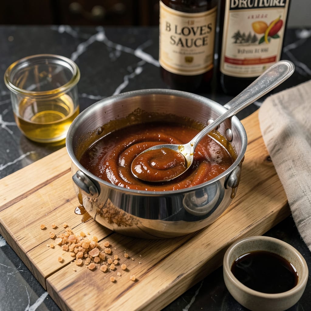 Visual representation of B Loves Sauce Recipe: Tangy Sweet Glaze for Burgers and Wings