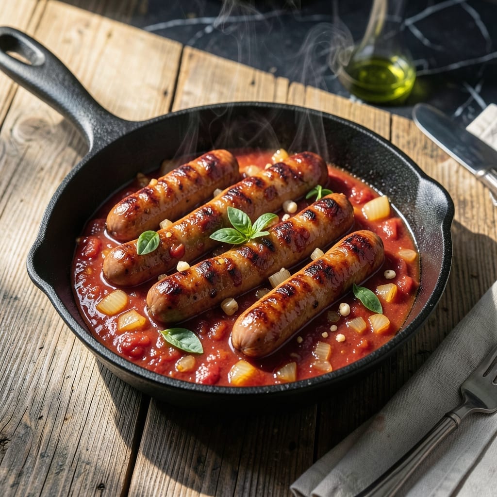 Sausages in Tomato Sauce Recipe: Simmered Richness in Every Bite