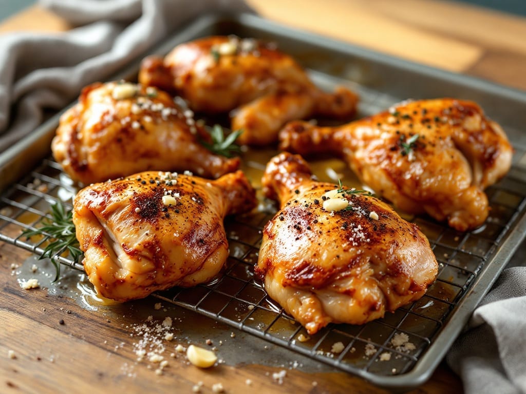 Oven Baked Chicken Quarters Recipe: Juicy Bone-In Bites With Crispy Skin