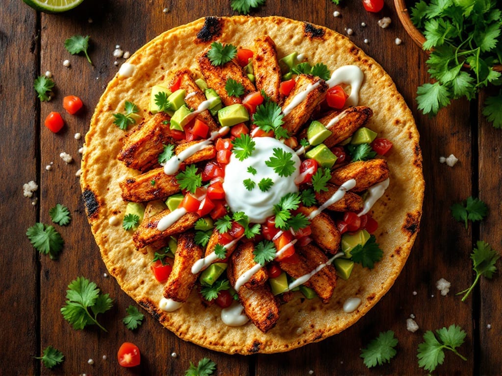 Chicken Tostada Recipe: Crunchy Shells Loaded With Zesty Chicken and Cool Slaw