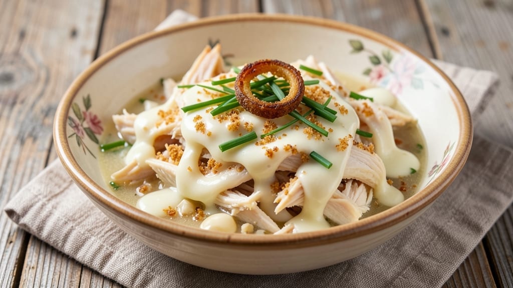 Cream of Chicken and Canned Chicken Recipe: Velvety Cream Sauce With Shredded Chicken Richness