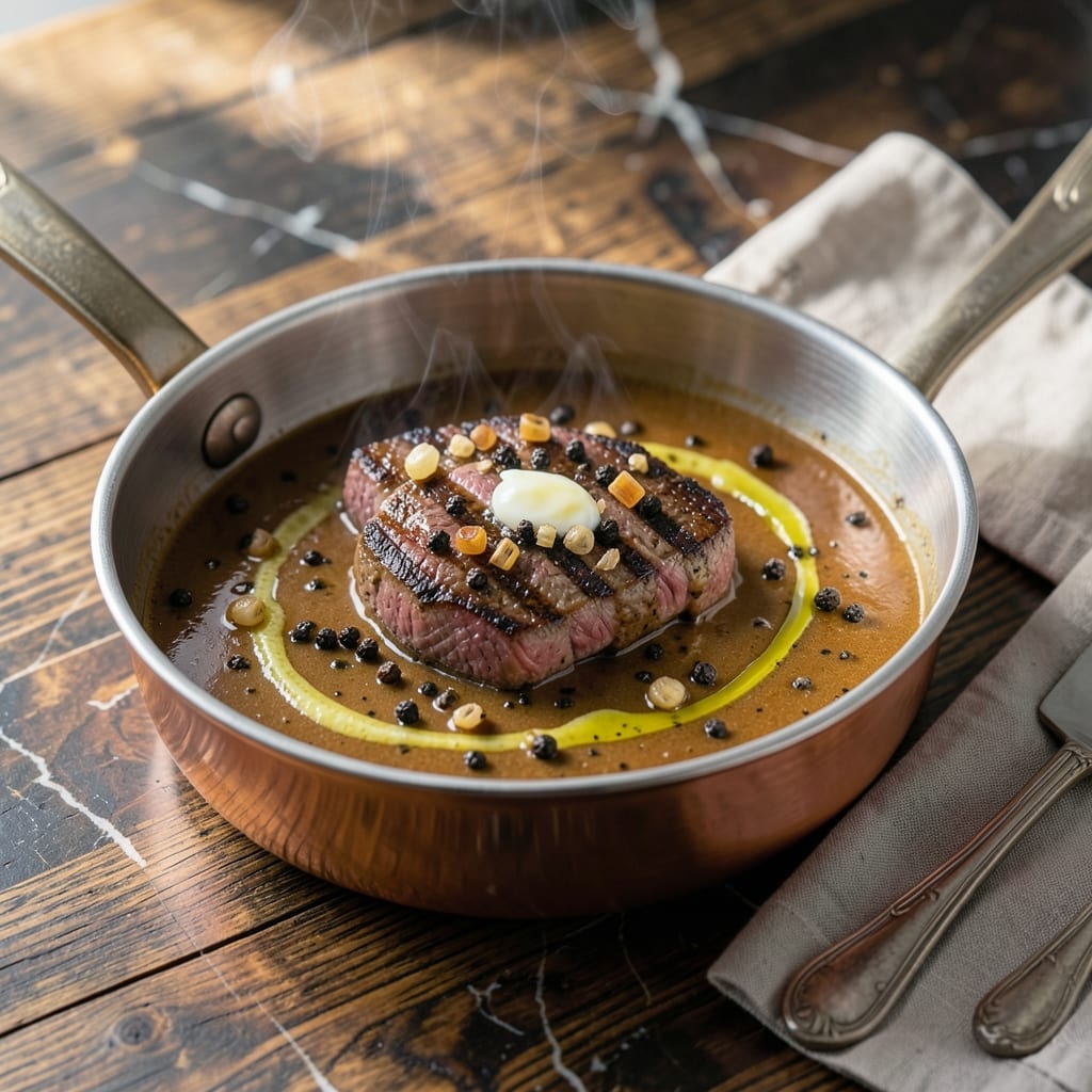 Cognac Pepper Sauce Recipe: Rich and Velvety Steakhouse Classic