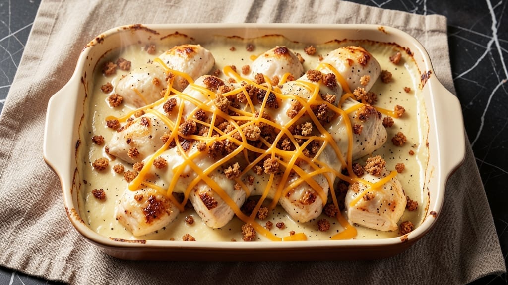 Campbell's Cream of Chicken Casserole Recipe: One-Pan Creamy Comfort With Crispy Top