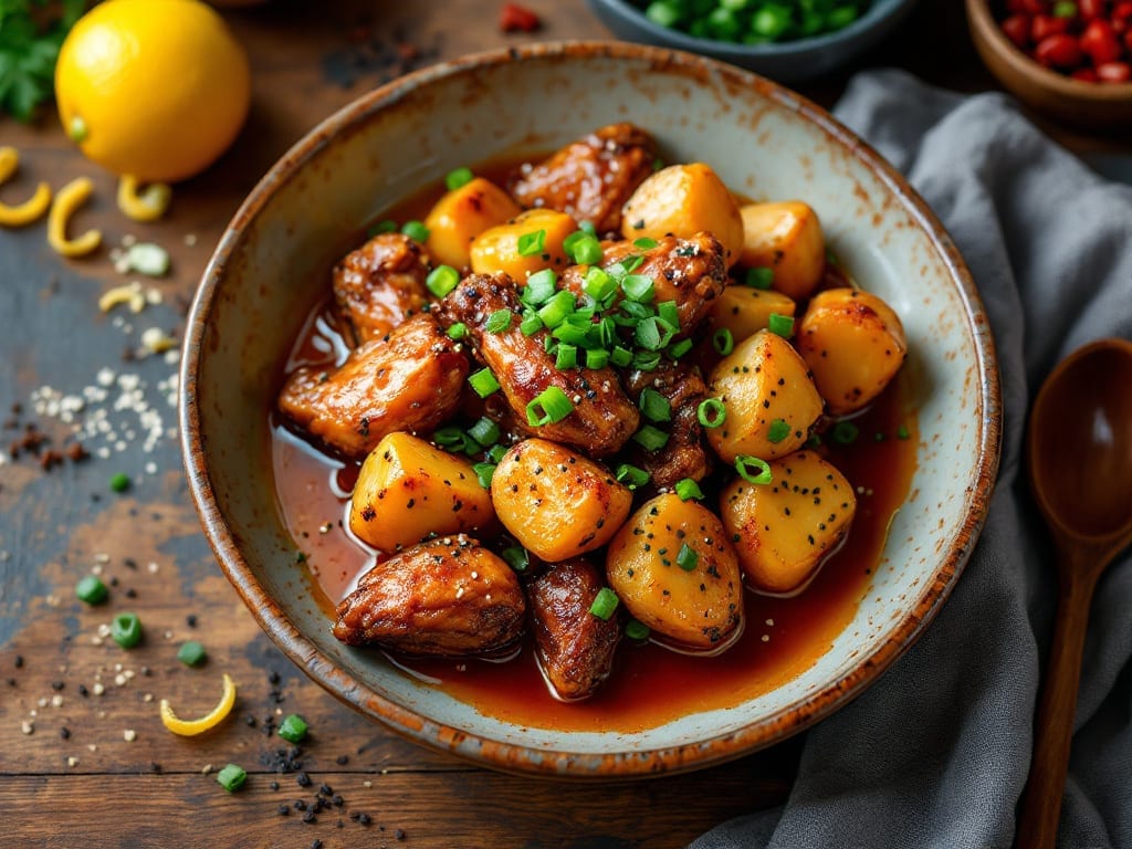 Chicken Wings With Potato Chinese Recipe: Wok-Fried Crunch and Silky Stew Harmony