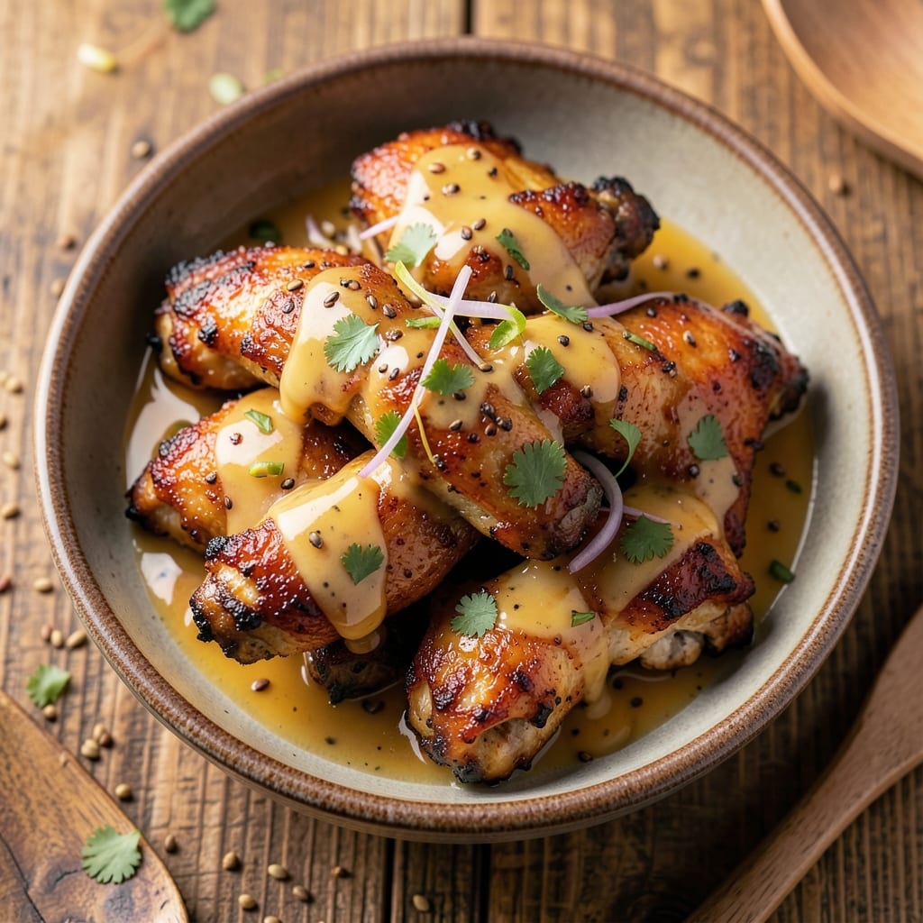 Cowboy Butter Chicken Wings Recipe: Smoky Garlic Cream Sauce With Crispy Parmesan Crunch