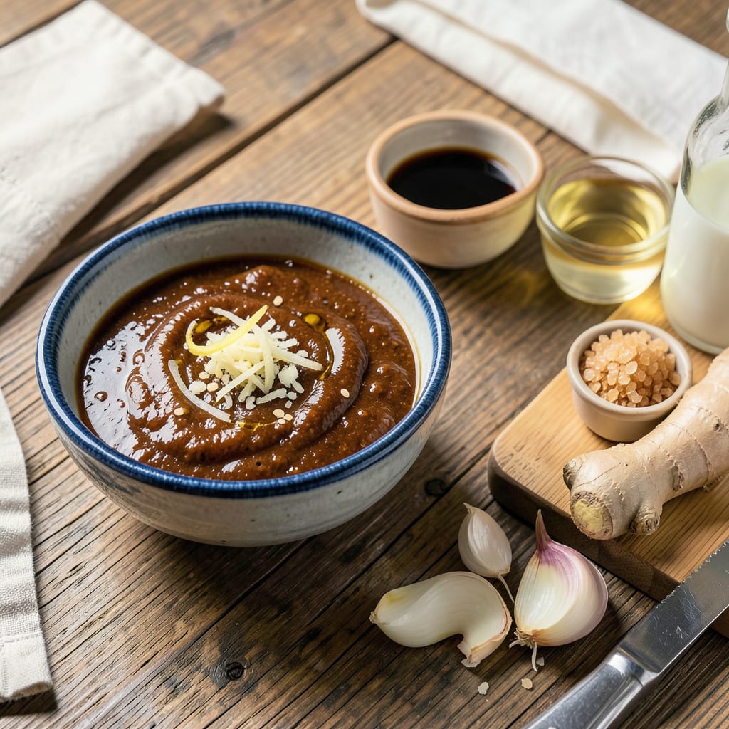 Visual representation of bachan japanese bbq sauce recipe
