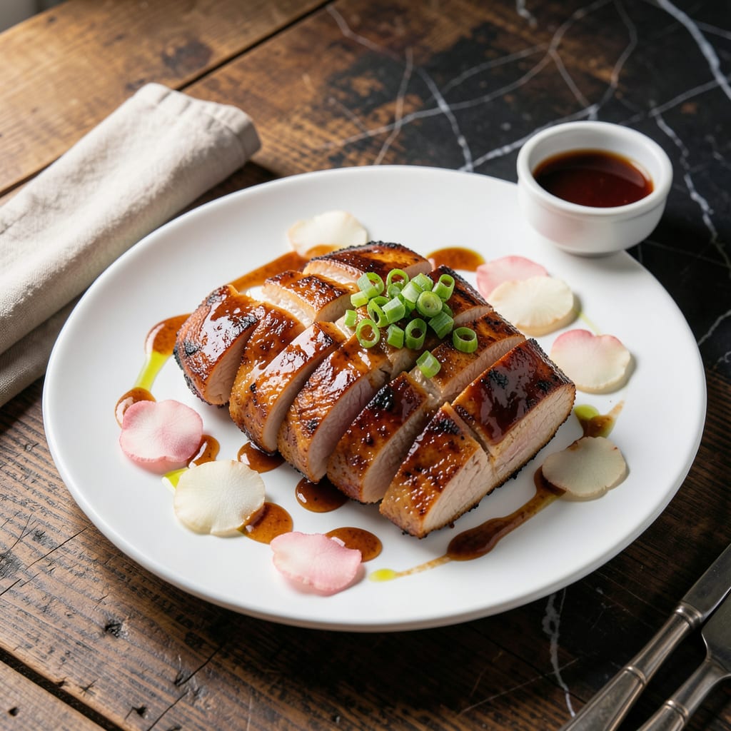 Bachan's BBQ Sauce Chicken Breast Recipe: Japanese Inspired Glazed Perfection illustration with key details