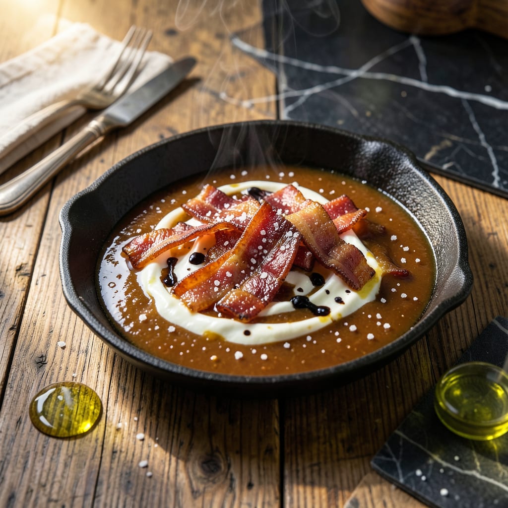 Comprehensive Bacon Caramel Sauce Recipe: Salty Sweet Drizzle for Desserts visual reference