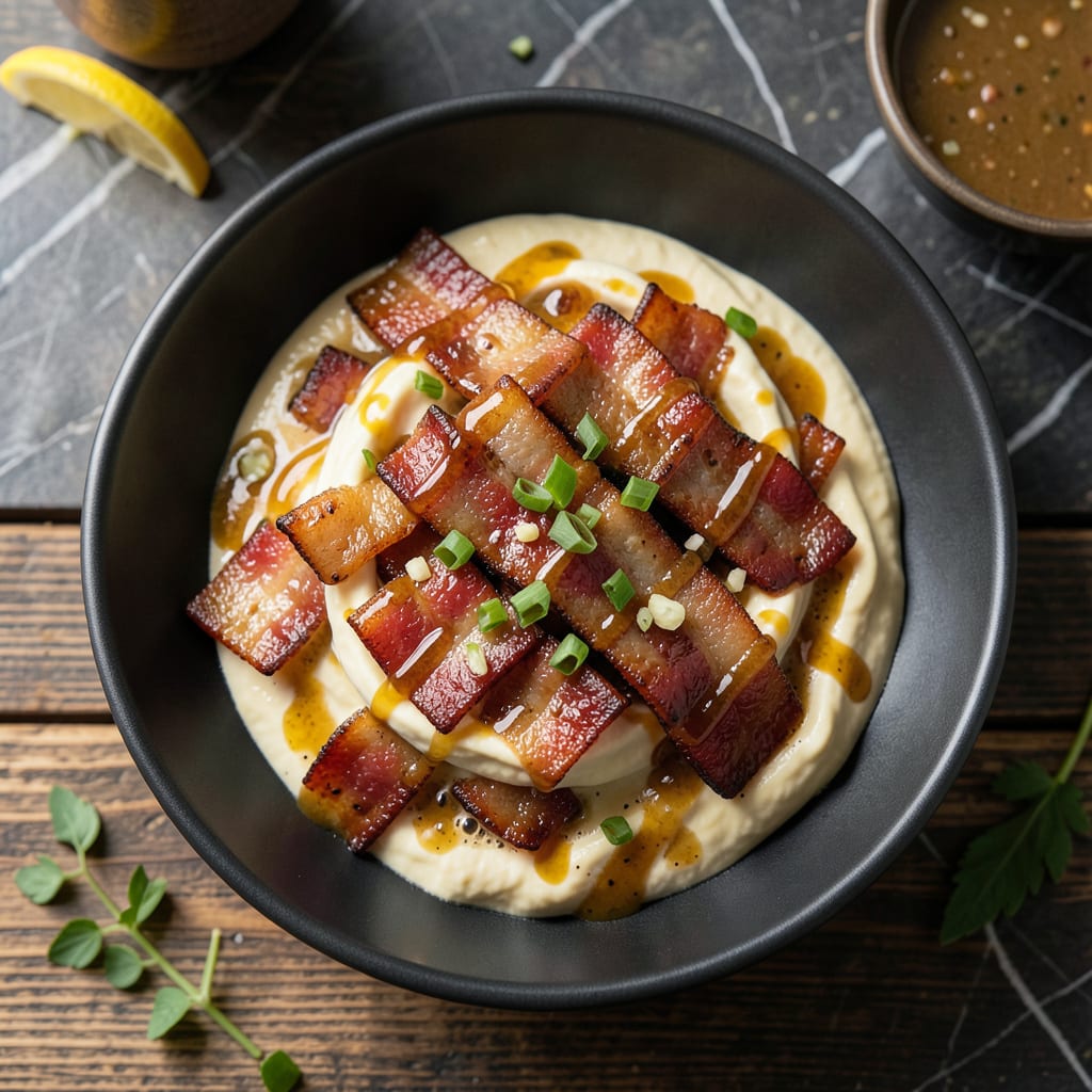 Bacon Mustard Sauce Recipe: Smoky and Tangy Emulsion for Dipping detailed visual guide