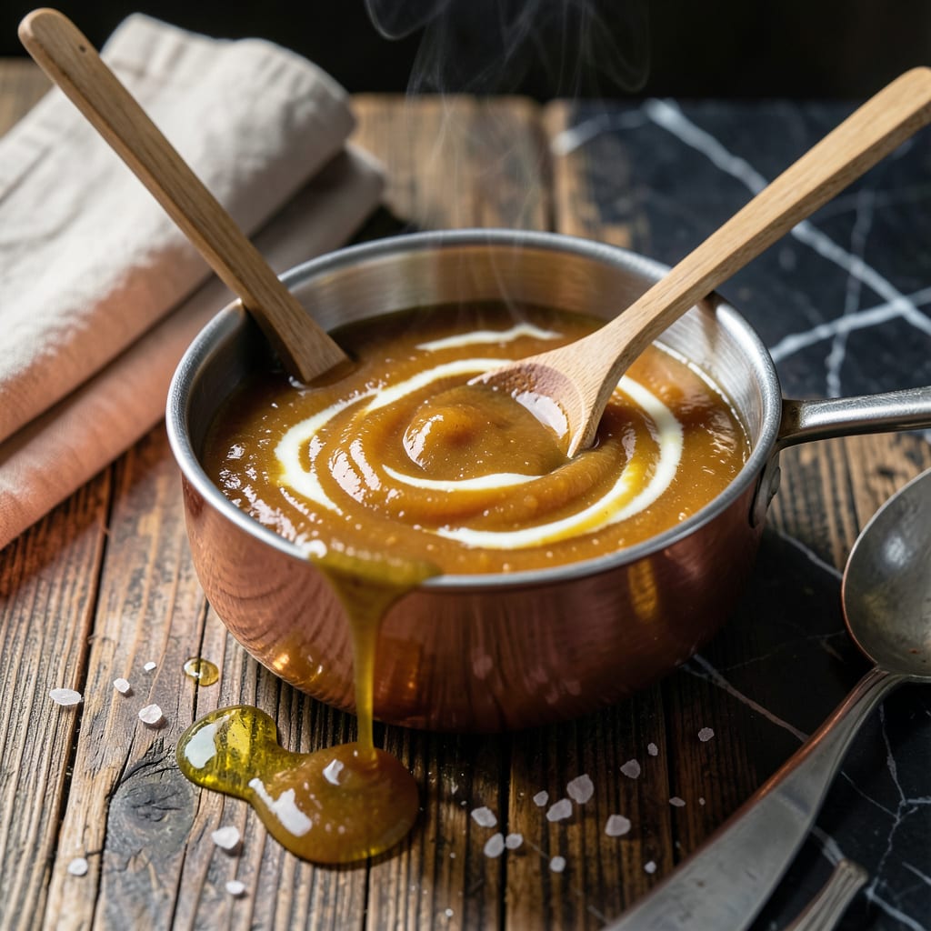 Visual representation of Baileys Caramel Sauce Recipe: Boozy Sweetness for Dessert Drizzling