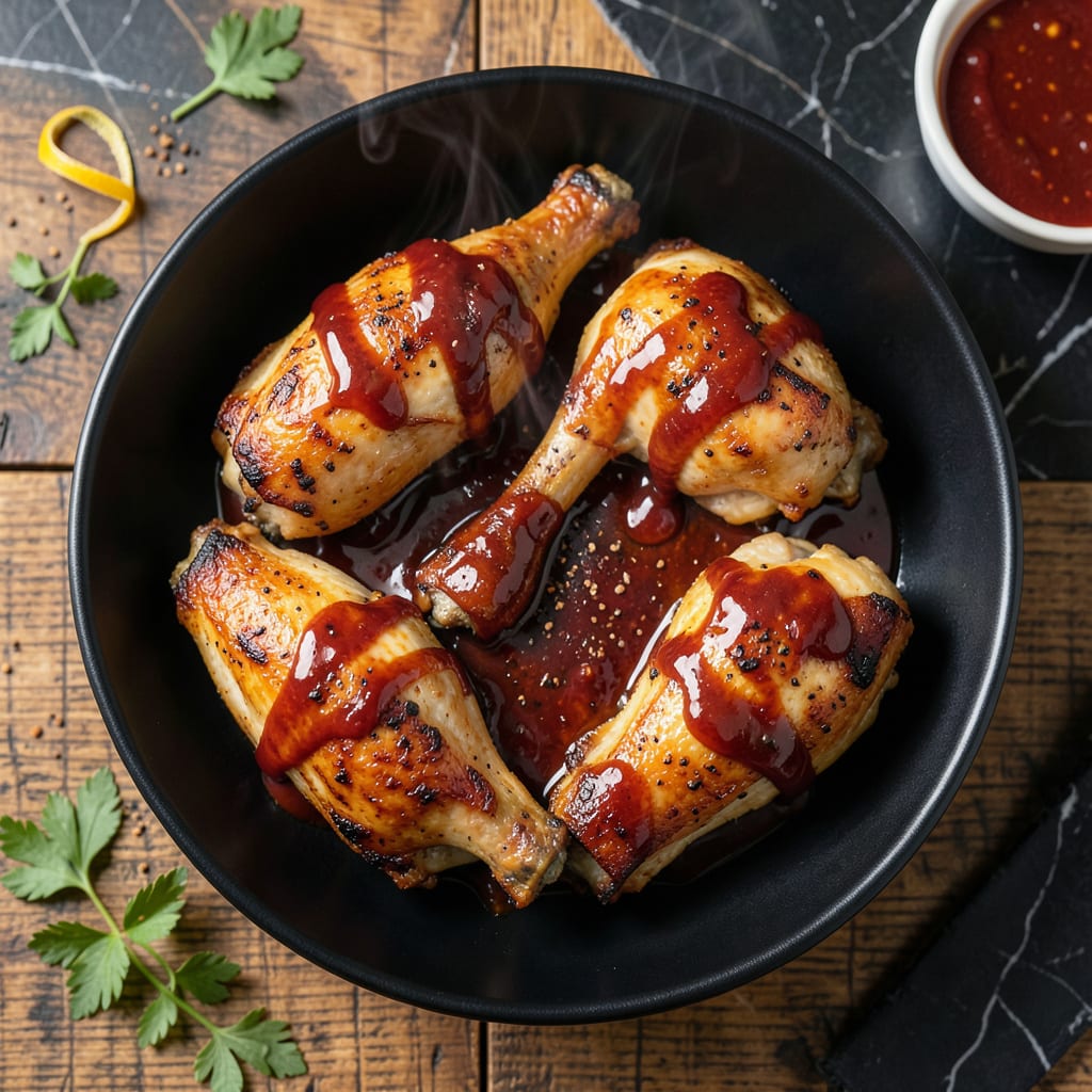 Comprehensive Baked Chicken Thighs With Barbecue Sauce Recipe: Smoky Sweet Glaze on Tender Meat visual reference