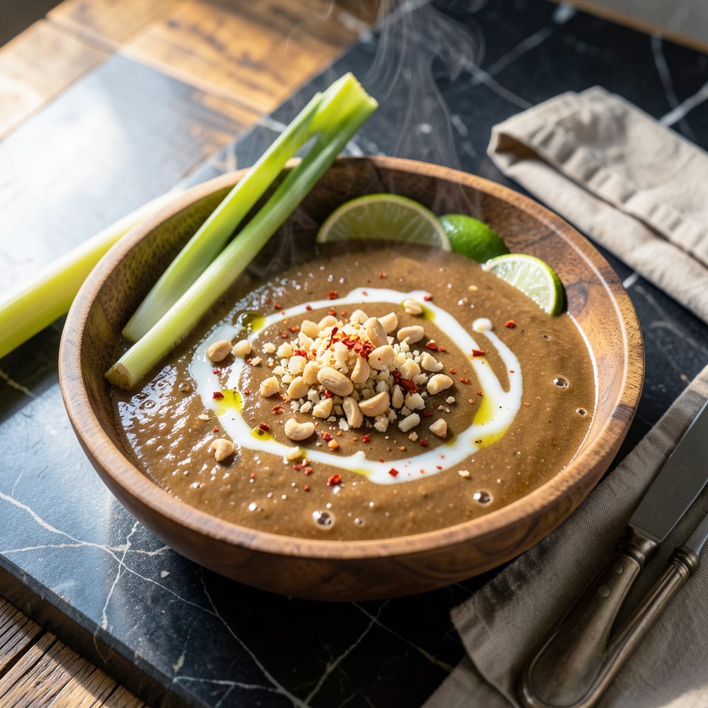 Balinese Peanut Sauce Recipe: Authentic Island Flavor for Satay and Bowls illustration with key details