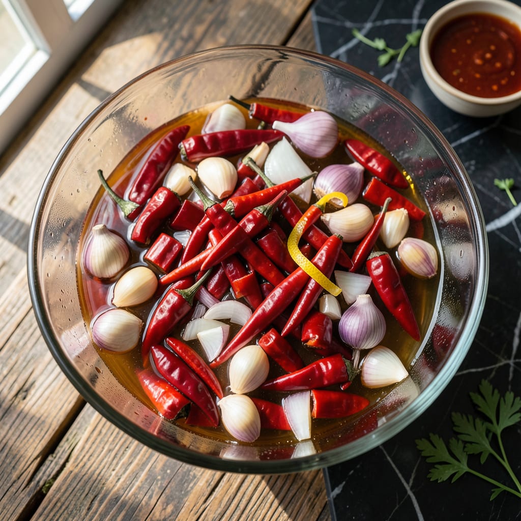 Visual representation of Ball Hot Sauce Recipe: Fiery Louisiana Style Kick in Every Drop