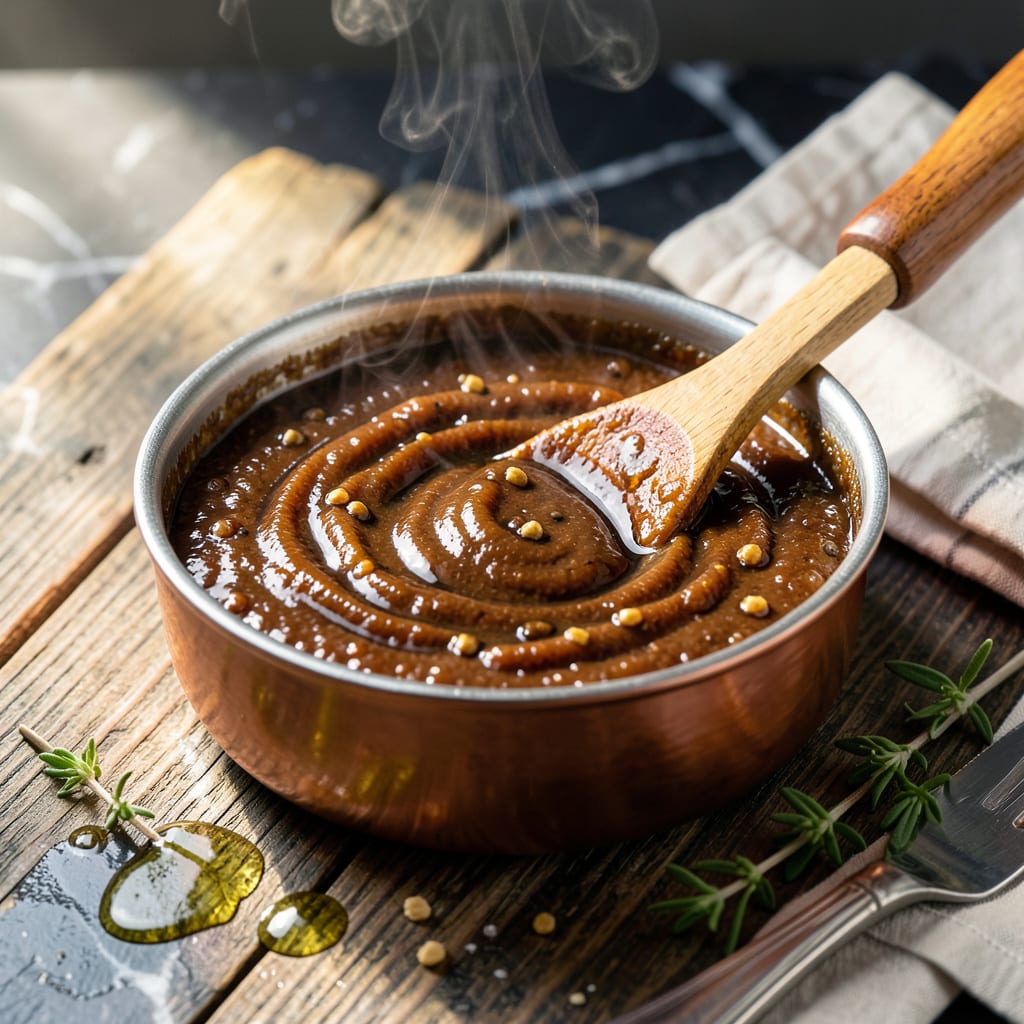 Visual representation of Balsamic Barbecue Sauce Recipe: Tangy Depth for Grilled Favorites
