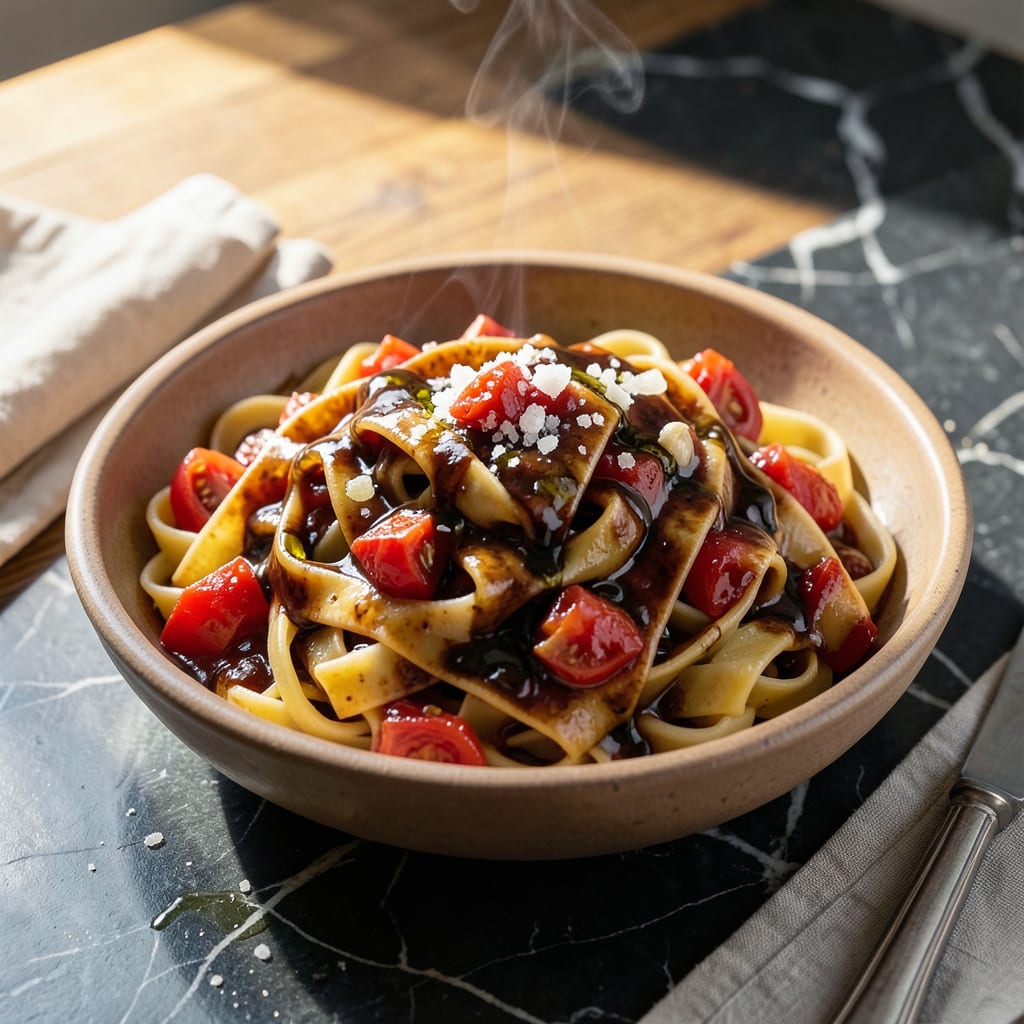 Comprehensive Balsamic Pasta Sauce Recipe: Rich Tangy Gloss for Al Dente Noodles visual reference