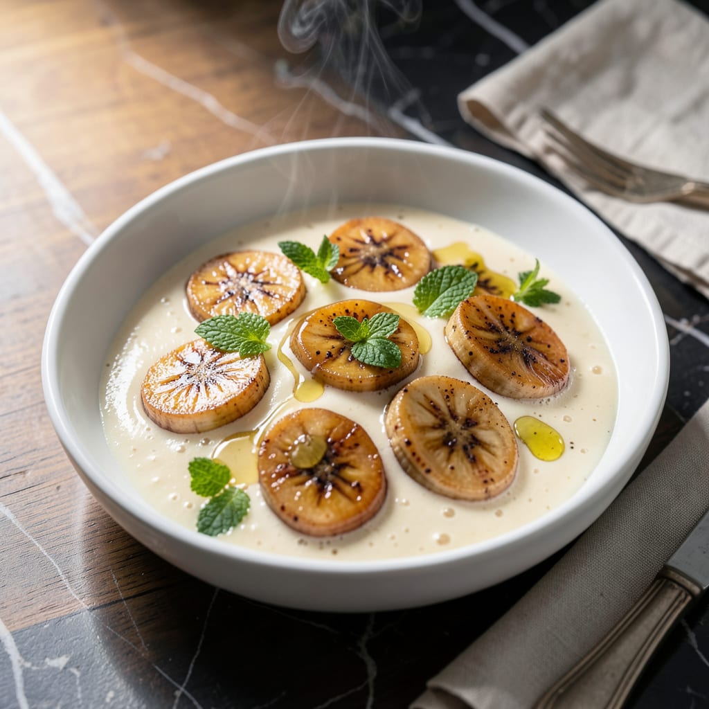 Banana Cream Sauce Recipe: Silky Vanilla Infused Drizzle example with annotations