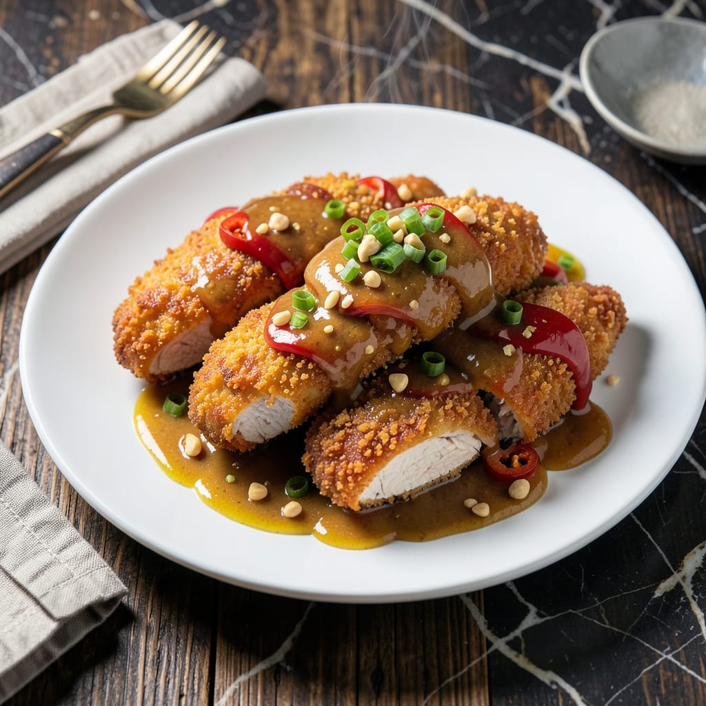 Complete Bang Bang Chicken Peanut Sauce Recipe: Spicy Sweet Crunch With Velvety Depth overview image