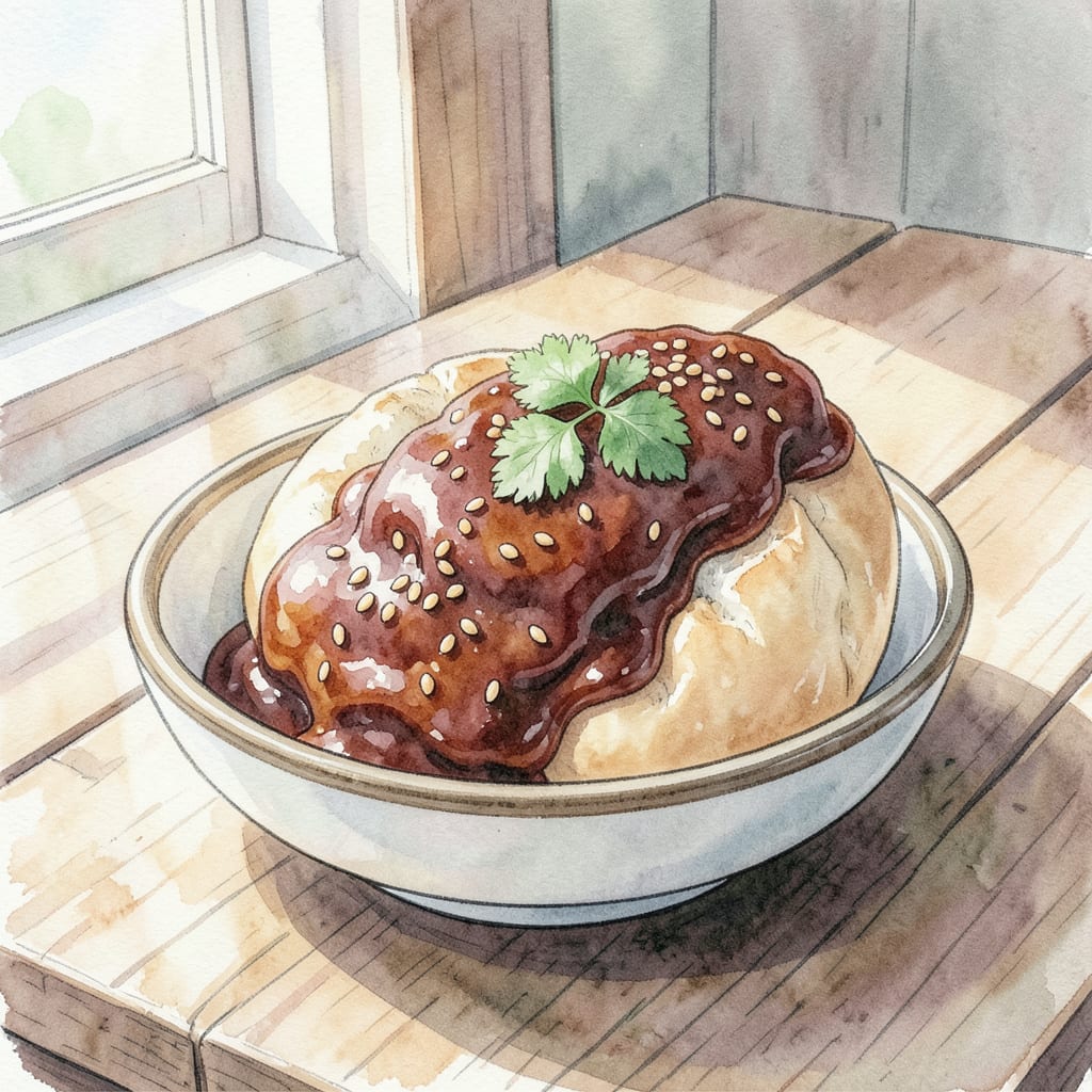 Visual representation of bao sauce recipe