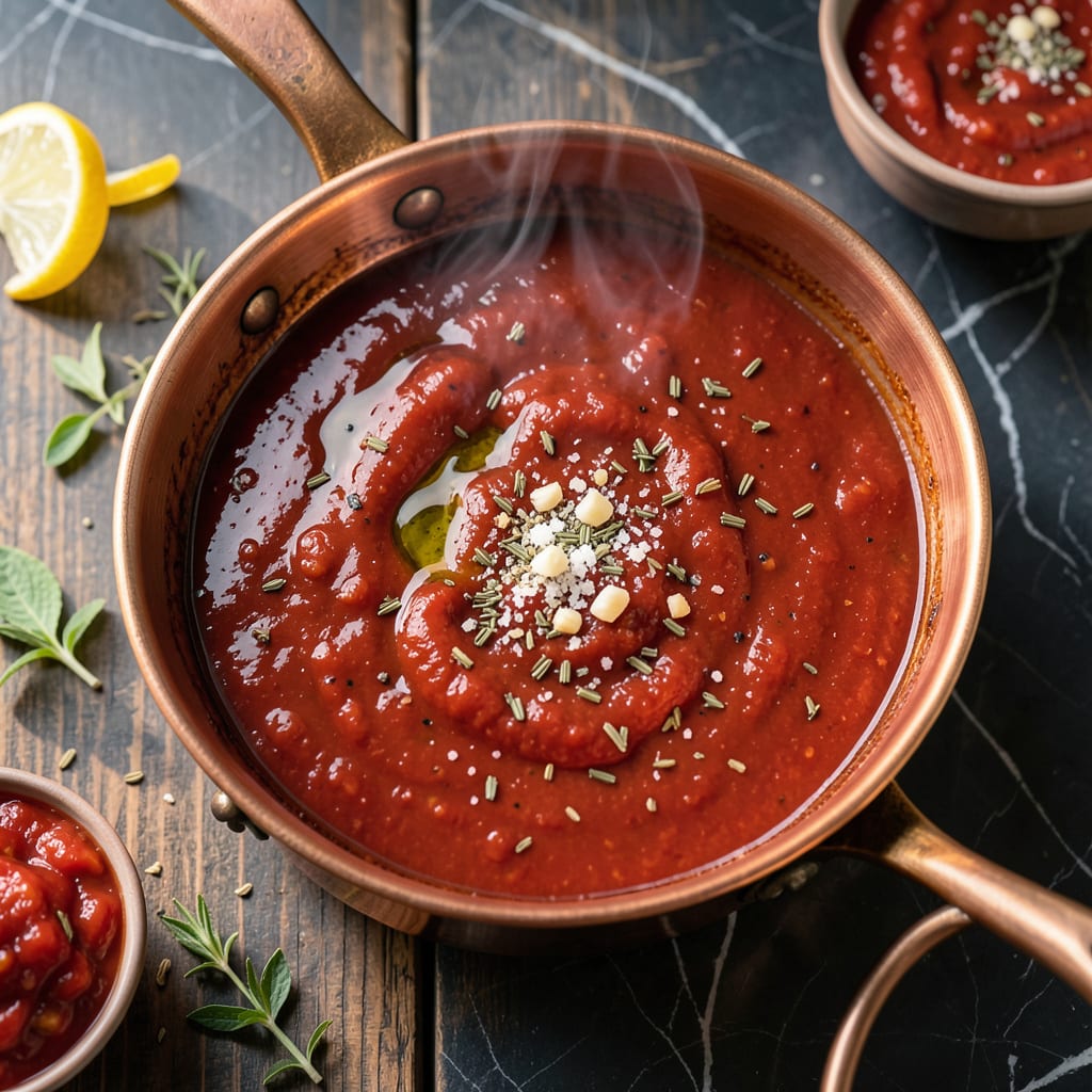 Visual representation of Bar Pizza Sauce Recipe: Bold Tomato Flavor for Thin Crust Perfection