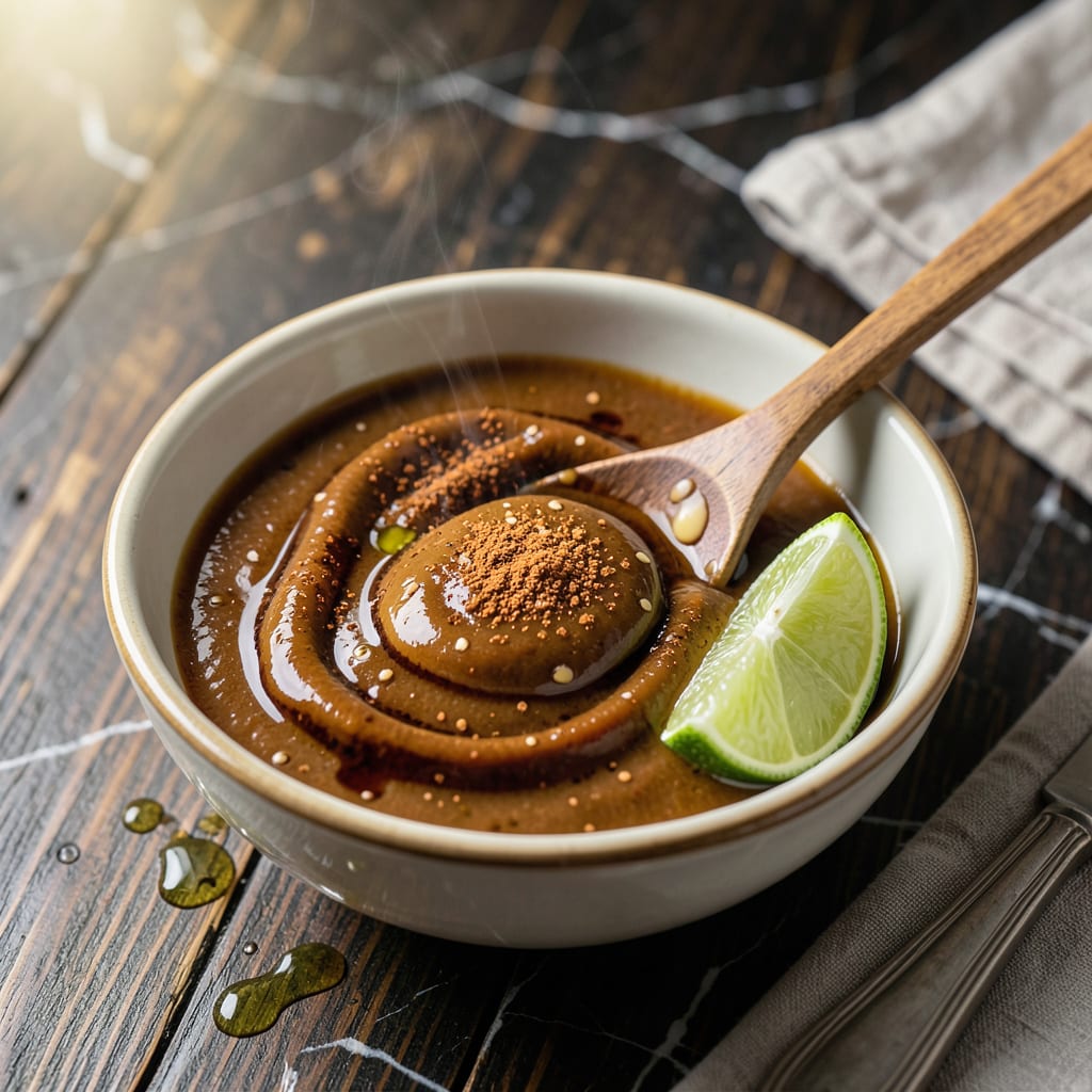 Barbecue Peanut Sauce Recipe: Smoky Thai Inspired Depth example with annotations