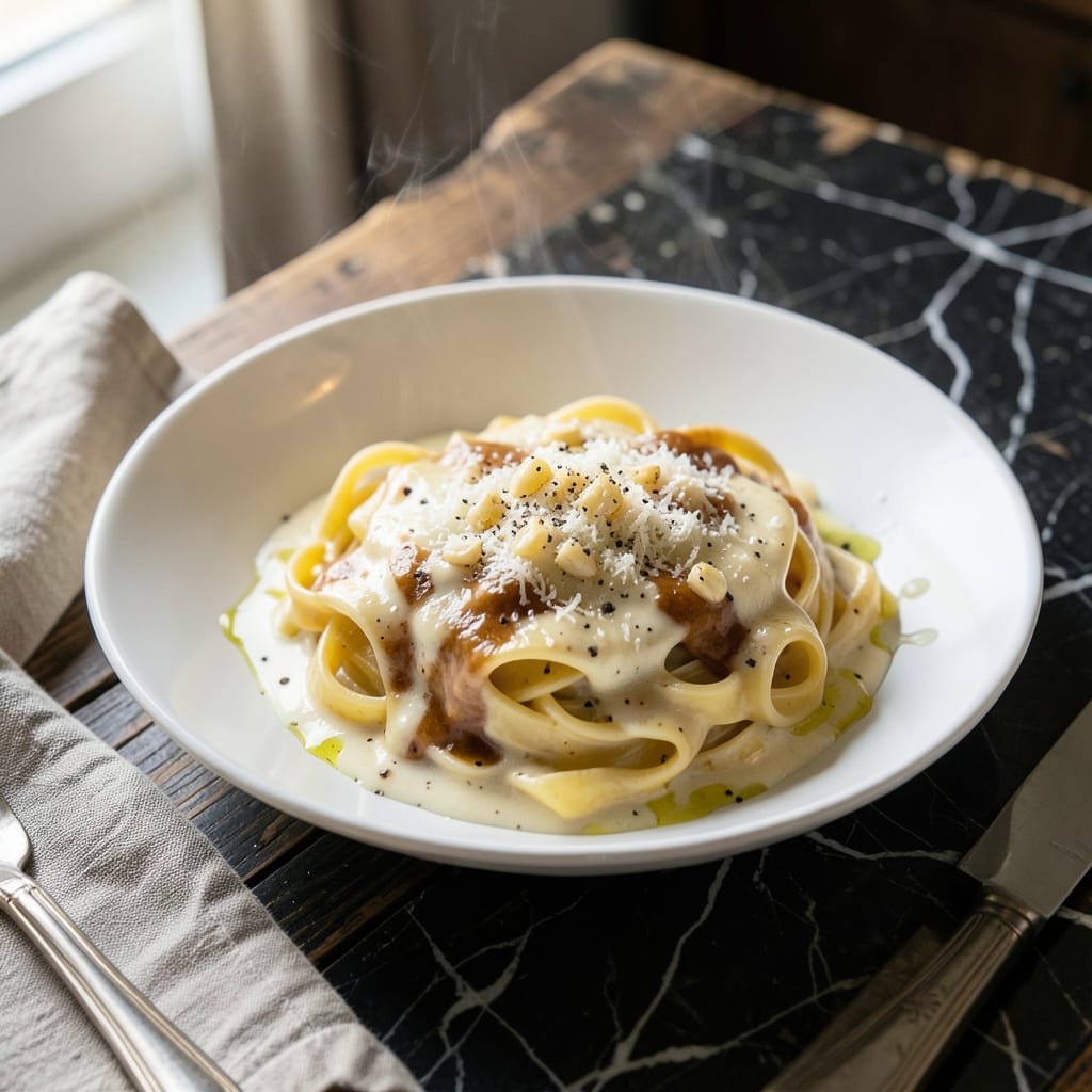 Barilla Alfredo Sauce Recipe: Velvety Smoothness for Pasta Night illustration with key details
