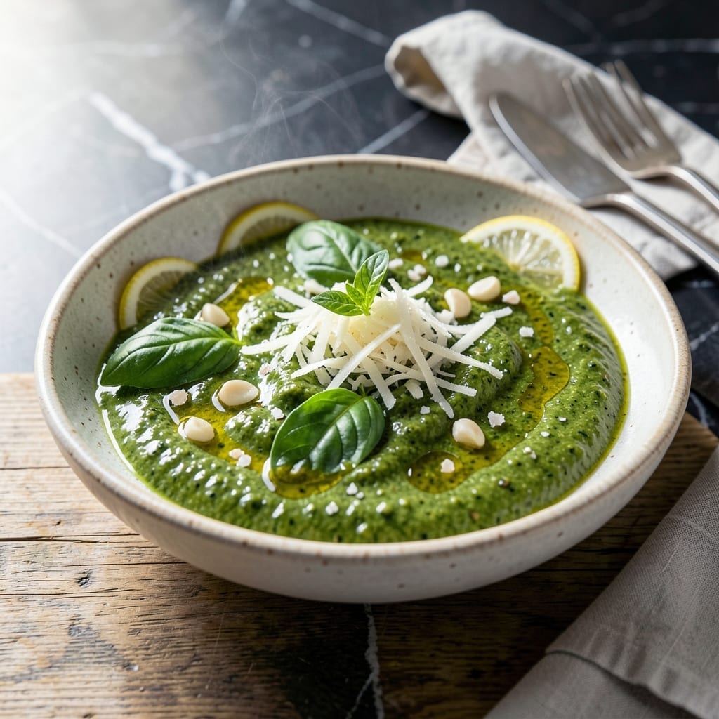 Basil Pesto Sauce Recipe Without Nuts: Fresh Herb Brightness in Minutes