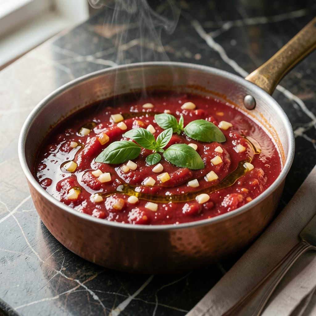 Comprehensive Batali Marinara Sauce Recipe: Bright Basil and San Marzano Simplicity visual reference
