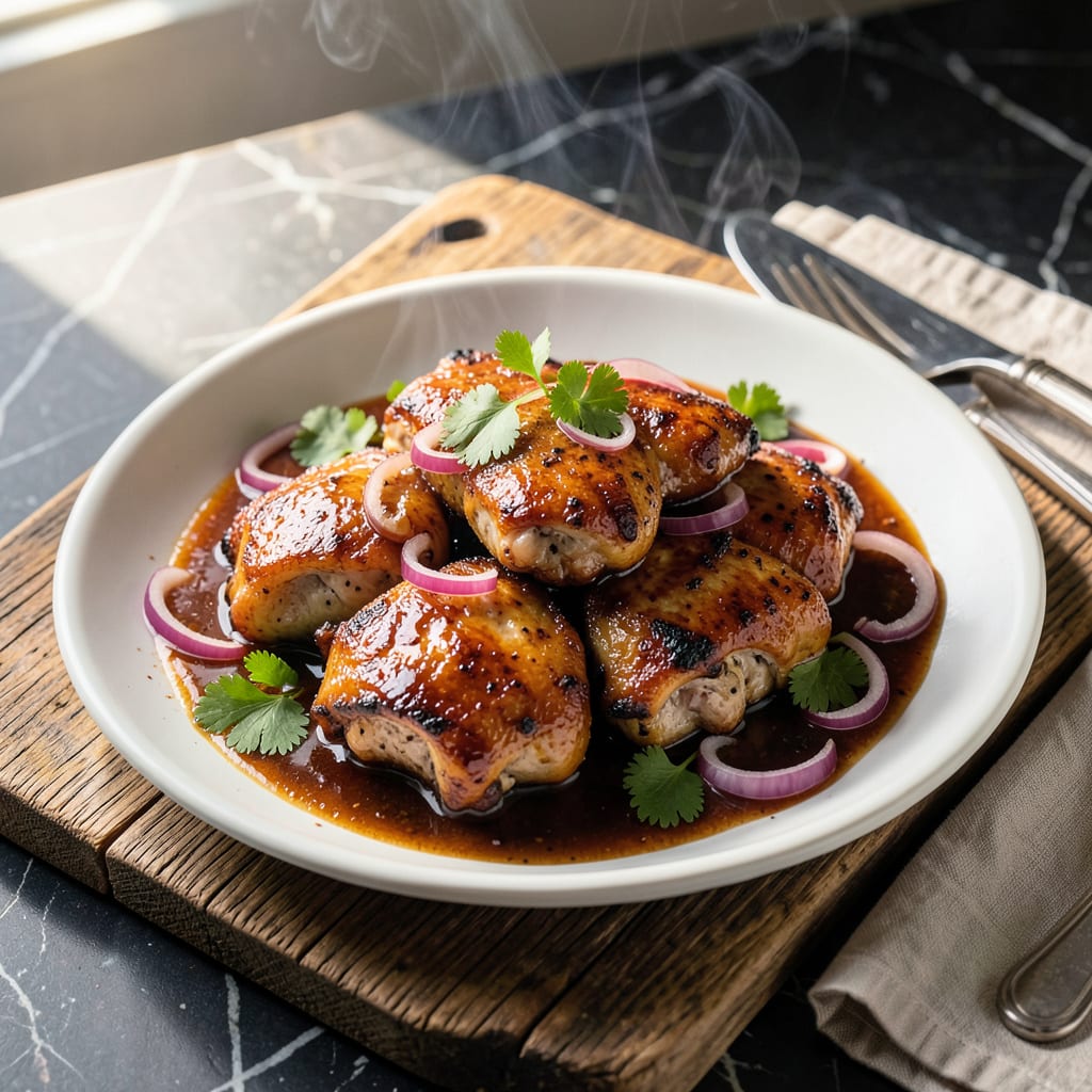 BBQ Chicken Secret Sauce Recipe: Smoky Sweet Glaze for Grill Masters illustration with key details