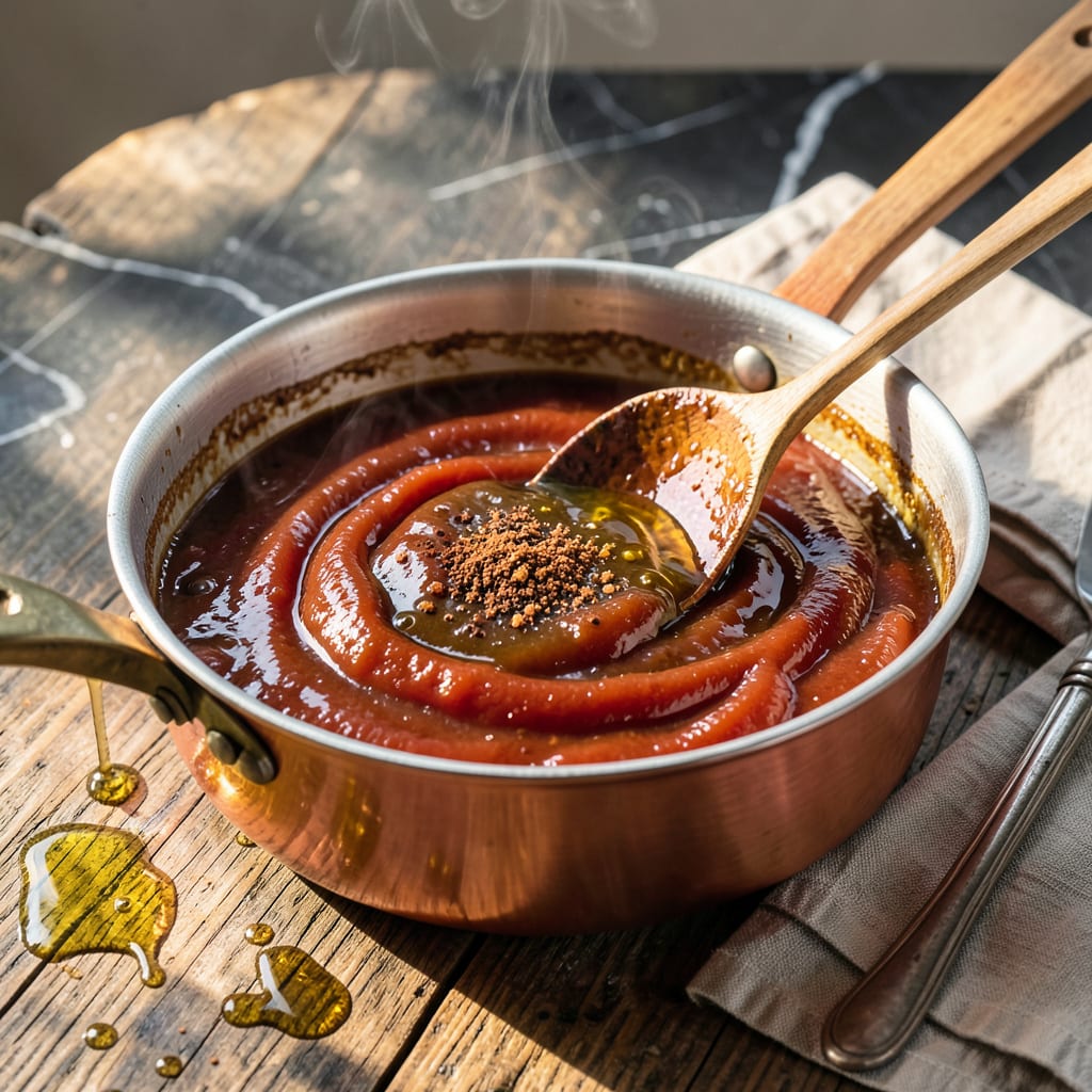 BBQ Cooking Sauce Recipe: Smoky Sweet Glaze for Backyard Pitmasters example with annotations