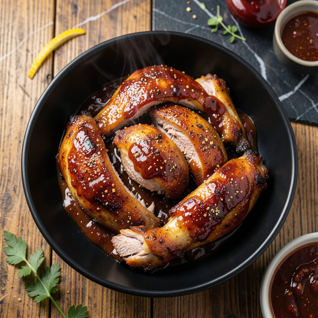 Visual representation of BBQ Sauce Chicken Recipe Oven: Smoky Glazed Perfection Baked Tender