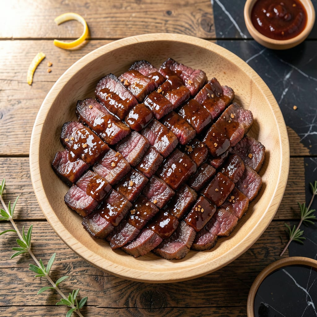BBQ Sauce Jerky Recipe: Chewy Spice With Bold Smoky Depth illustration with key details