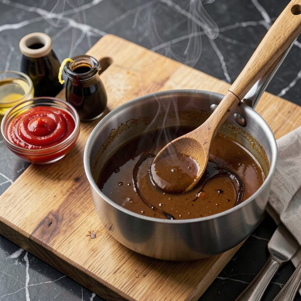 bear flag tommy sauce recipe illustration with key details