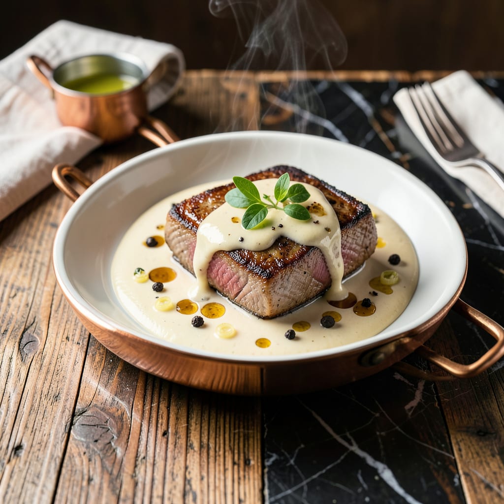 Bearnaise Sauce Recipe NYT: Classic French Emulsion With Tarragon Essence example with annotations
