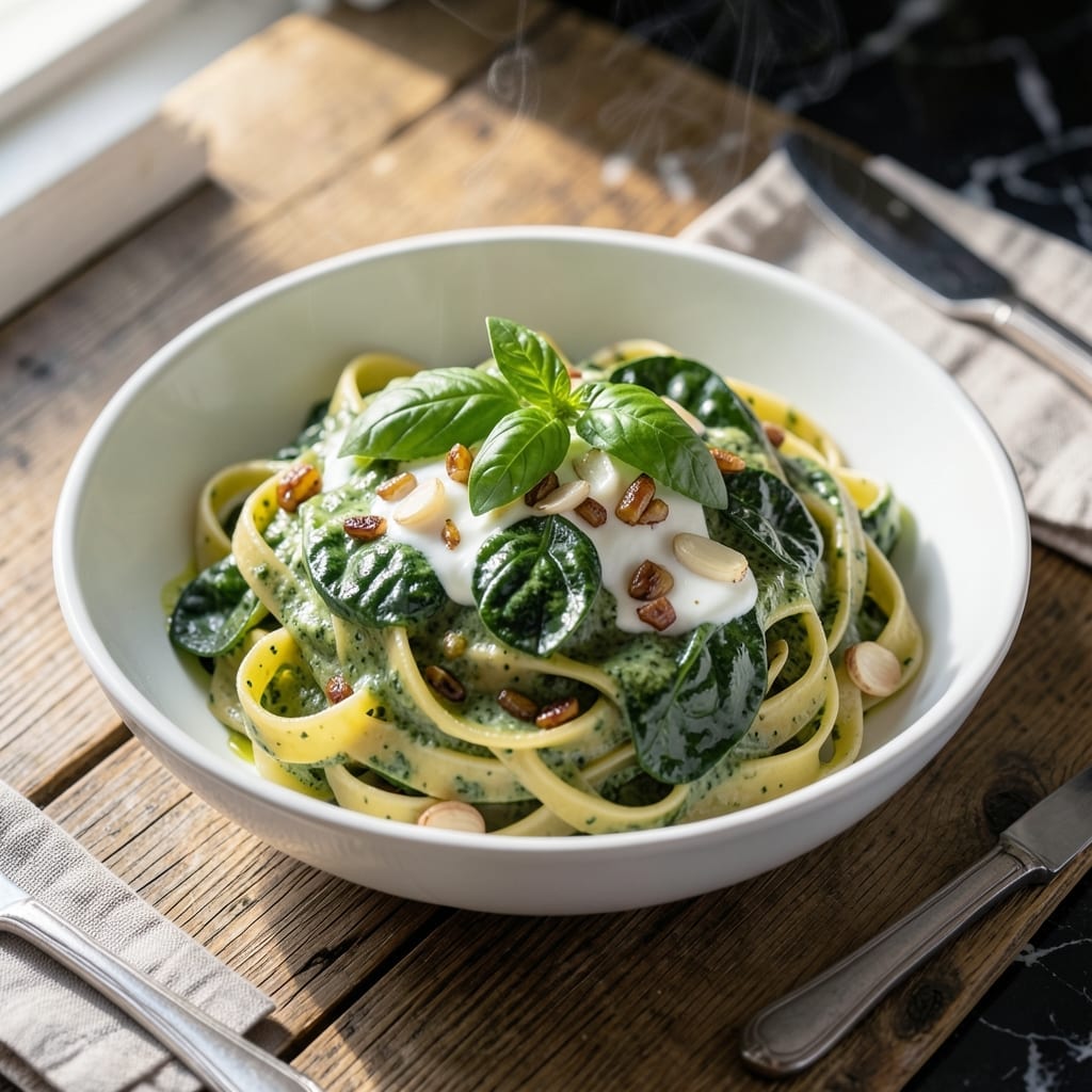 Spinach Pasta Sauce Recipe: Fresh Herb-Infused Creaminess