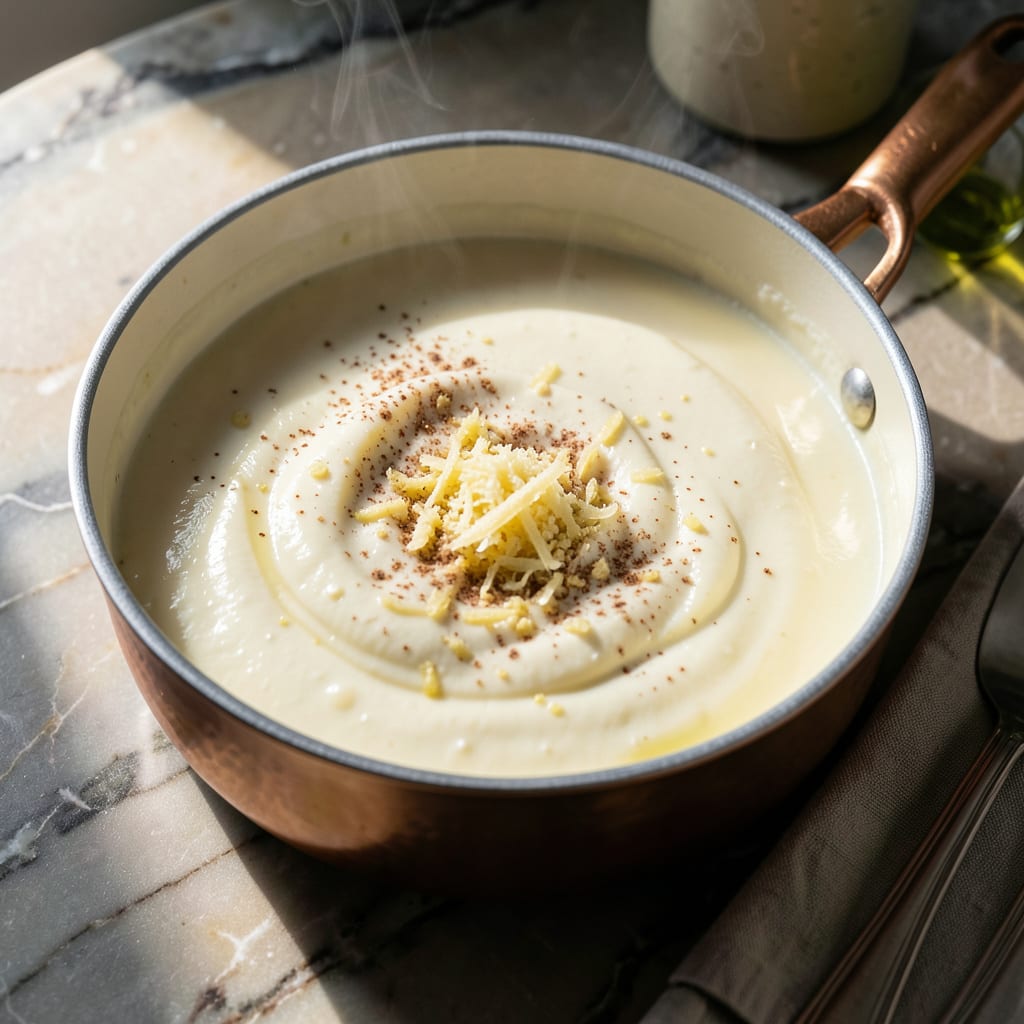 Bechamel Cheese Sauce Recipe: Ultra Smooth Mornay in Minutes illustration with key details
