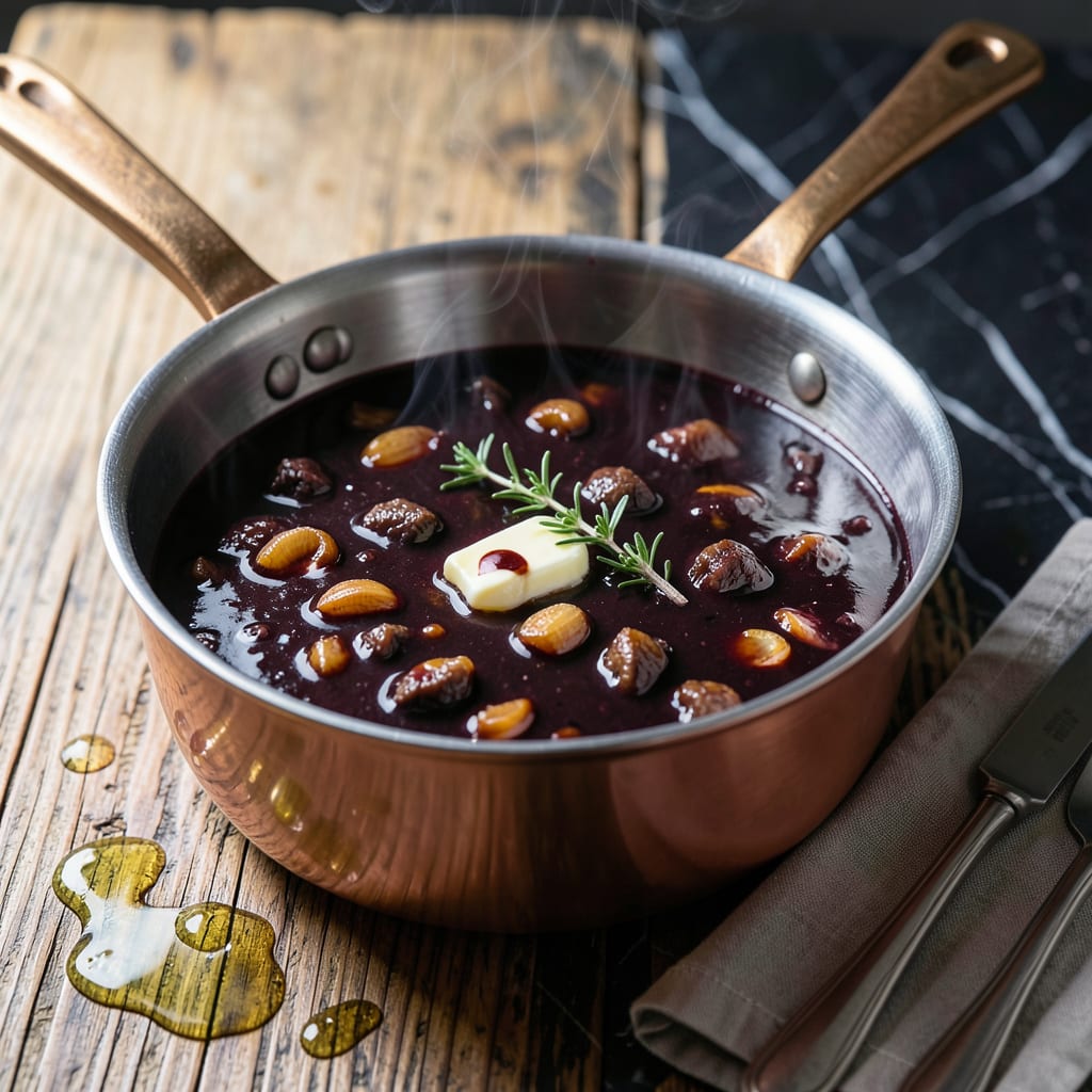 Beef Merlot Sauce Recipe: Rich Wine Infused Depth for Steaks illustration with key details