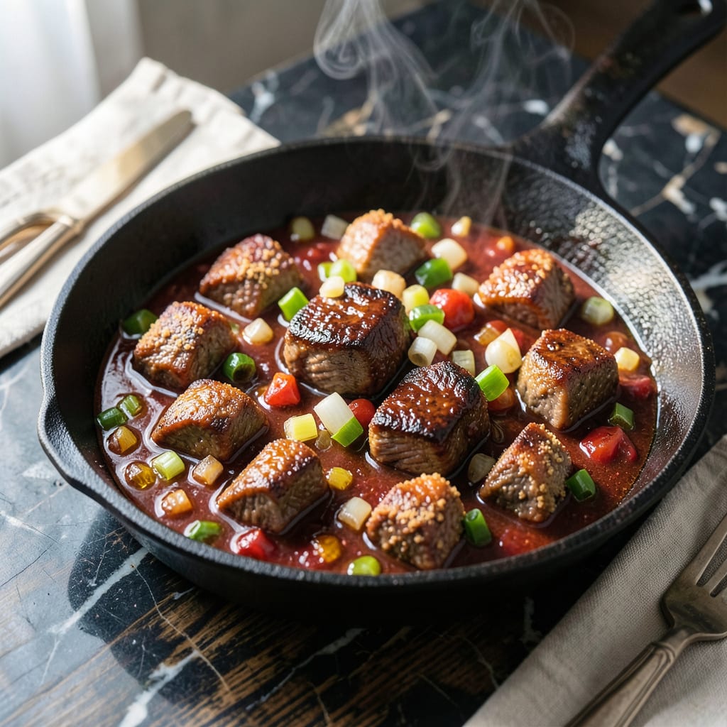 Beef Sauce Piquante Recipe: Spicy Louisiana Style Stew with Bold Depth example with annotations