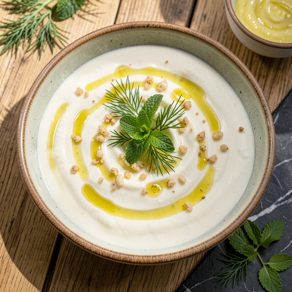 Beef Shawarma Sauce Recipe: Garlicky Yogurt Drizzle for Middle Eastern Flavors example with annotations