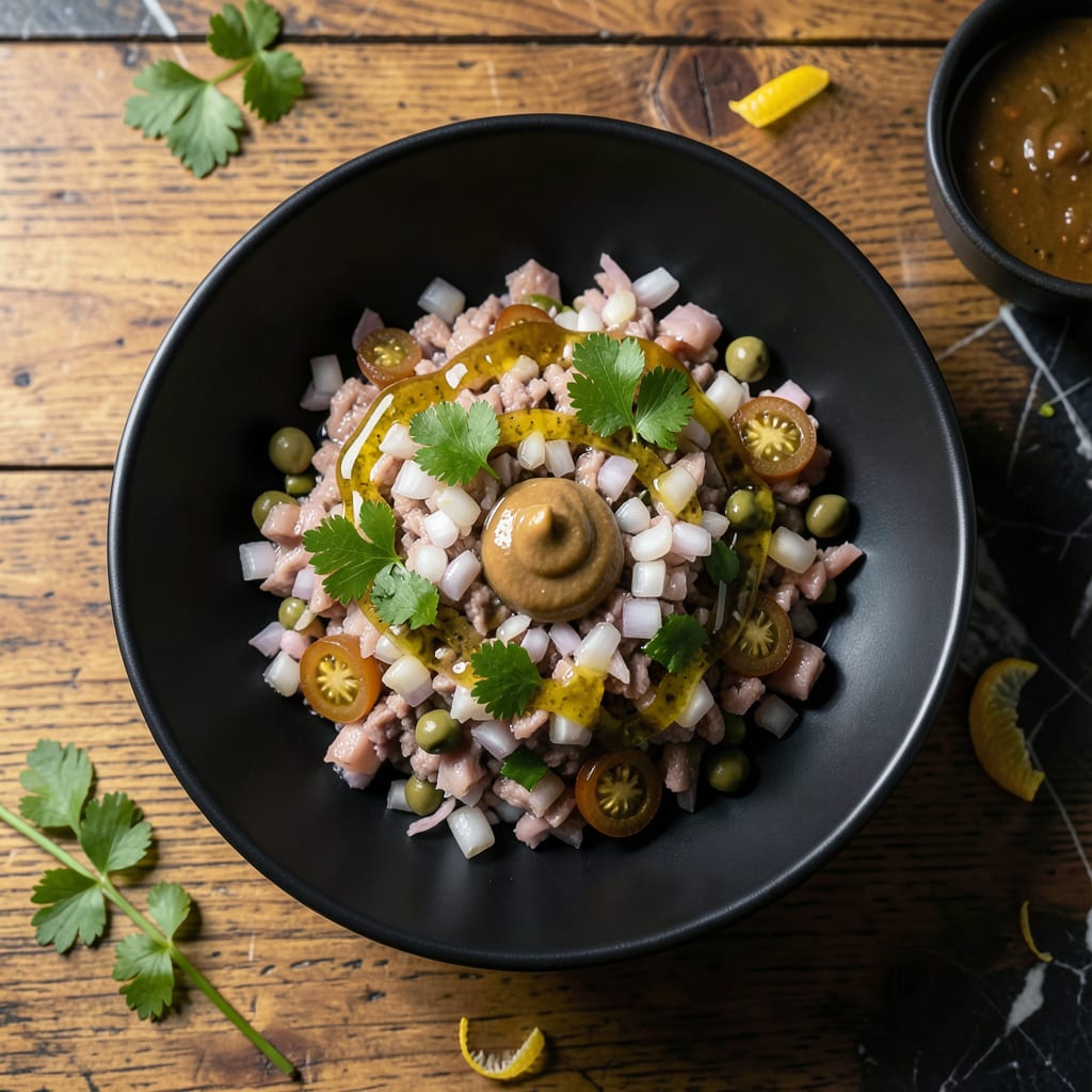 Complete Beef Tartare Sauce Recipe: Classic French Condiment with Caper Crunch overview image