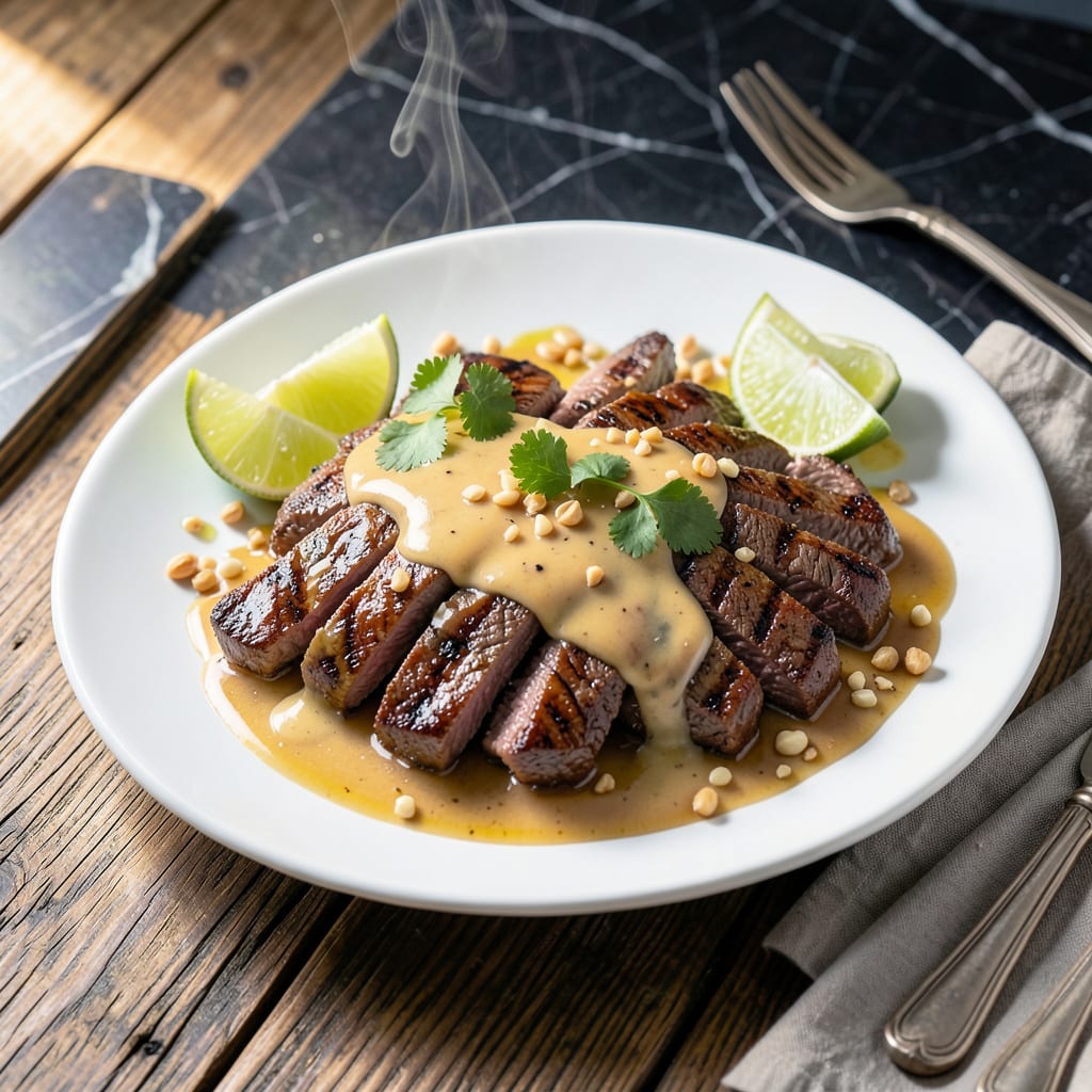 Comprehensive Beef With Peanut Sauce Recipe: Thai Inspired Satay Flavor visual reference
