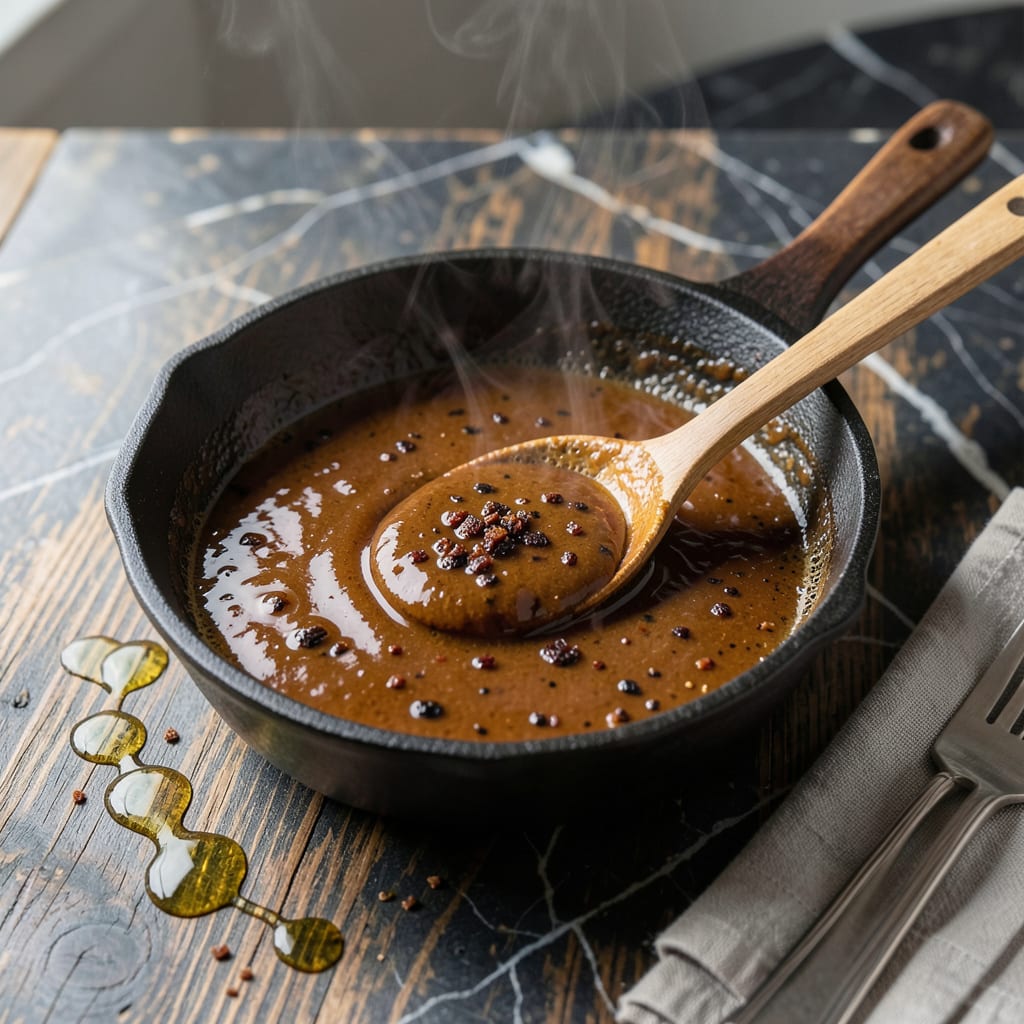 Beer BBQ Sauce Recipe: Bold Malty Glaze for Smoked Meats example with annotations